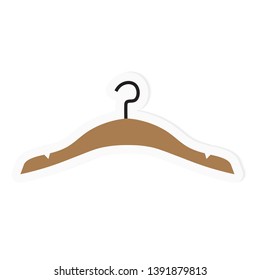 clothes hanger icon- vector illustration