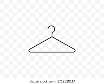 Clothes hanger icon. Vector illustration, flat design.