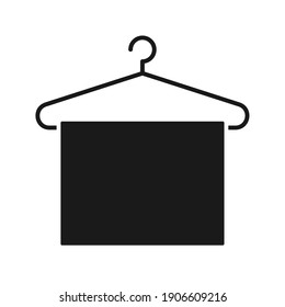Clothes Hanger Icon Vector Illustration. color editable