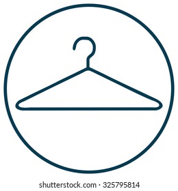 Clothes Hanger Icon, Vector Illustration. 
