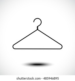 Clothes hanger icon. Vector illustration