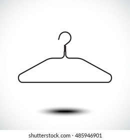 Clothes hanger icon. Vector illustration