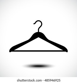 Clothes hanger icon. Vector illustration