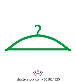 clothes hanger, icon, vector illustration EPS 10