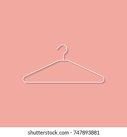 Clothes hanger icon. Vector illustration