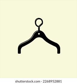 Clothes hanger. Hanger icon vector isolated on white background