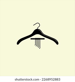 Clothes hanger. Hanger icon vector isolated on white background