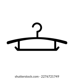  Clothes hanger. Hanger icon vector isolated on white background