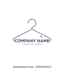 Percha la ropa. Vector de icono de colgar aislado en fondo blanco
