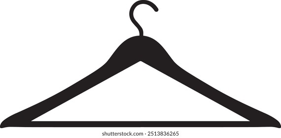 Clothes hanger. Hanger icon vector isolated on white background	
