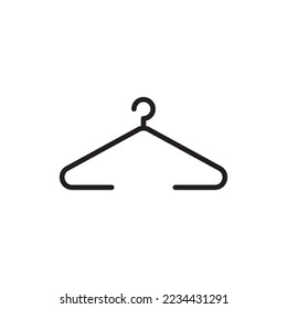 Clothes hanger. Hanger icon vector on white background. for web app banner logo design