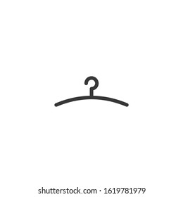 Clothes Hanger Icon vector sign isolated for graphic and web design. Clothes Hanger symbol template color editable on white background.