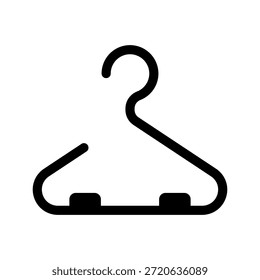 Ilustración de diseño de símbolo de Vector de icono de colgador de ropa