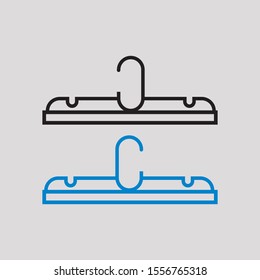 clothes hanger icon with white background