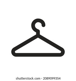 Clothes hanger illustration, vector, icon, line. very suitable for logos, businesses, websites, applications, apps and more.