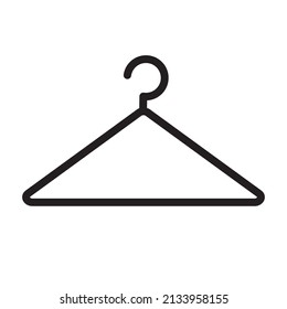 Clothes hanger isolated on a white background