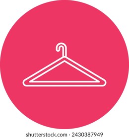 Clothes Hanger Line Circle Icon For Personal And Commercial Use