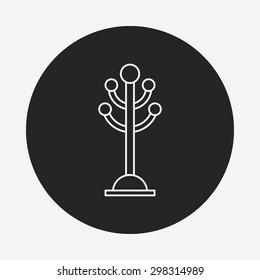 clothes hanger line icon