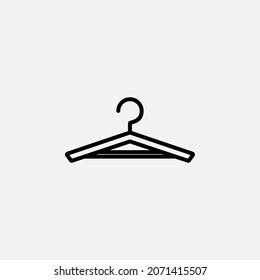 Clothes Hanger line icon design concept 