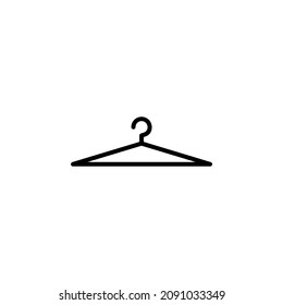 Clothes, Hanger Line Icon, Vector, Illustration, Logo Template. Suitable For Many Purposes.