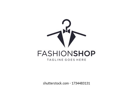 Percha de ropa para diseño de logotipo vectorial editable