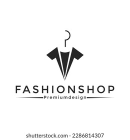 Clothes hanger for logo design vector