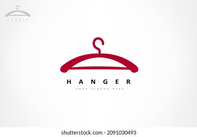 clothes hanger logo vector design