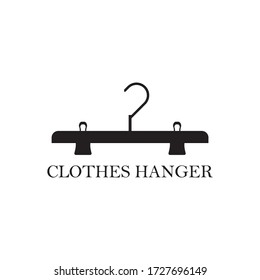 Diseño de ilustración vectorial del logotipo de colgador de ropa