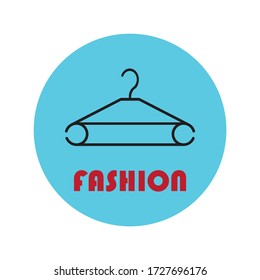 Clothes Hanger Logo Vector Illustration Design Stock Vector (Royalty ...