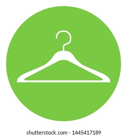Clothes hanger modern icon vector isolated on white background. Shop symbol