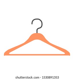 Clothes hanger modern icon vector isolated on white background. Shop symbol