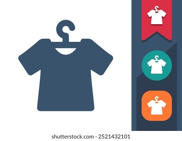 Clothes, Clothes Hanger, Shirt, T-shirt Icon. Professional, pixel perfect icon. EPS 10 format.