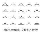 Clothes hanger silhouette, Coat hanger silhouette, Hangers clipart, Hangers vector, Hanger silhouette