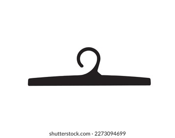 Ilustración vectorial de la silueta colgante de ropa