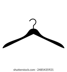 Clothes hanger silhouette. Vector image