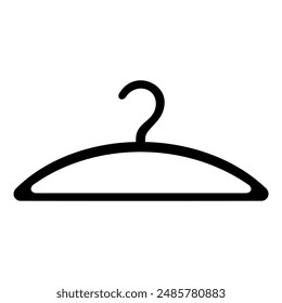 Clothes hanger silhouette. Vector image