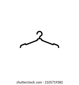 Clothes Hanger Solid Icon, Vector, Illustration, Logo Template. Suitable For Many Purposes.