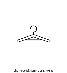 Clothes Hanger Thin Line Icon Vector Illustration Logo Template. Suitable For Many Purposes.