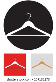 Clothes hanger. Vector icon