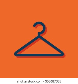 clothes hanger vector icon