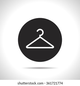 clothes hanger vector icon