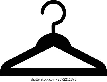 Clothes Hanger Vector Icon, Hanger Icon Vector Art, Hanger vector icon isolated on white background.