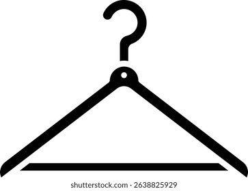 Clothes Hanger vector icon. Can be used for printing, mobile and web applications.