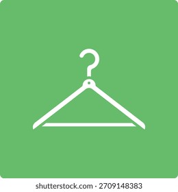 Ícone de vetor Cabide de Roupas. Pode ser usado para impressão, aplicativos móveis e da Web.