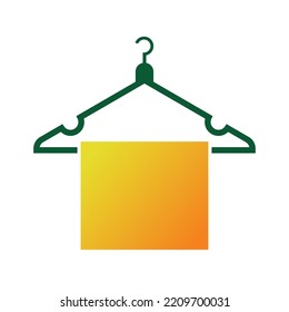 icono vectorial de colgador de ropa, ilustración sobre fondo blanco