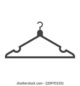 clothes hanger vector icon, illustration on white background