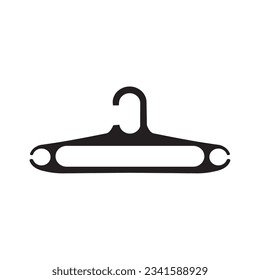 Clothes hanger vector icon illustration isolated on white background, hanger plastic icons graphic design vector symbols.
