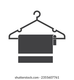 clothes hanger vector icon  illustration on white background