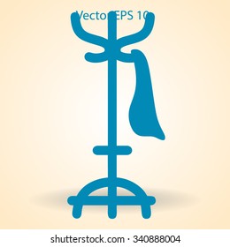 clothes hanger vector illustration