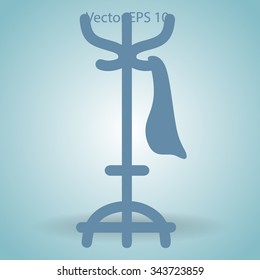 clothes hanger vector illustration